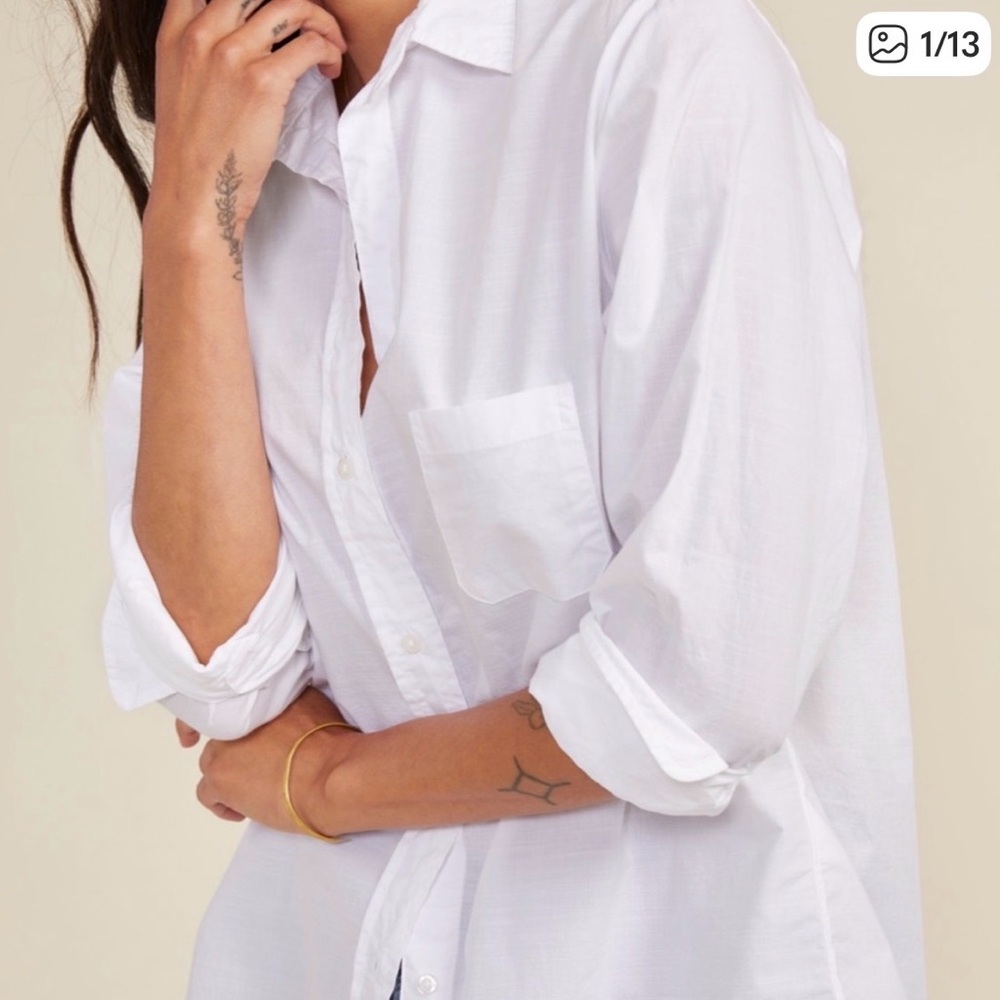 Classic White Women's Button Down Shirt